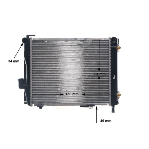 1 Radiator, engine cooling MAHLE CR 257 000S BEHR MERCEDES-BENZ