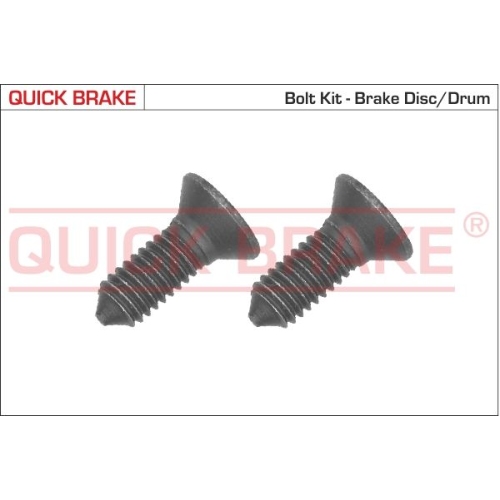 2 Screw Set, brake disc QUICK BRAKE 11667K AUDI OPEL SAAB SEAT SKODA VAUXHALL VW