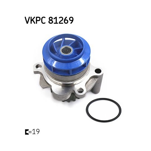 1 Water Pump, engine cooling SKF VKPC 81269 AUDI SEAT SKODA VW