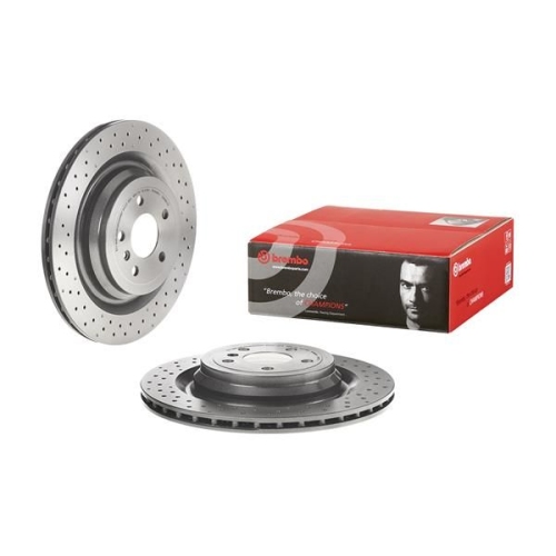 Bremsscheibe BREMBO 09.A961.21 PRIME LINE - UV Coated MERCEDES-BENZ
