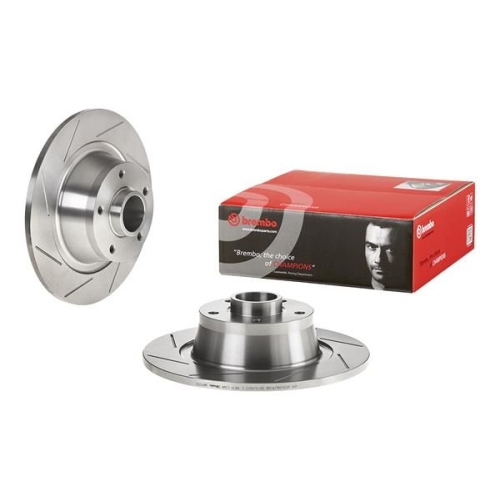 1 Brake Disc BREMBO 08.A753.47 PRIME LINE - With Bearing Kit RENAULT