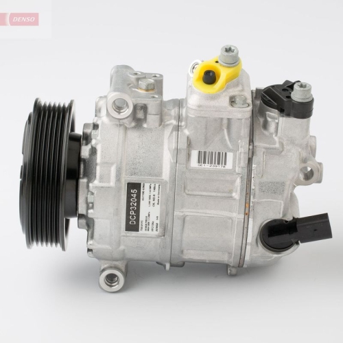 1 Compressor, air conditioning DENSO DCP32045 AUDI SEAT SKODA VW