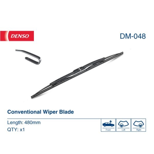 1 Wiper Blade DENSO DM-048 OPEL TOYOTA VAUXHALL KIA