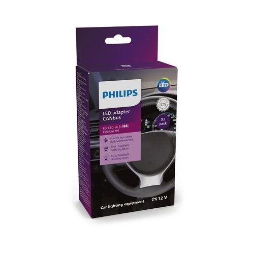 Leitungssatz PHILIPS 18960X2 CANbus Adapter H4-LED