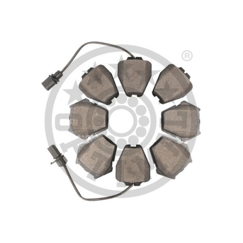 8 Brake Pad Set, disc brake OPTIMAL BP-12158 AUDI VW