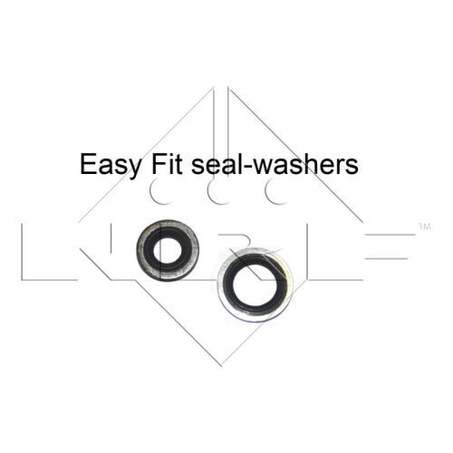 1 Condenser, air conditioning NRF 35741 EASY FIT OPEL SAAB VAUXHALL CADILLAC