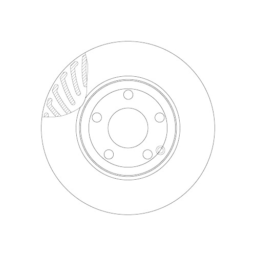 1 Brake Disc TRW DF4863S MERCEDES-BENZ BEIJING BENZ (BBDC)
