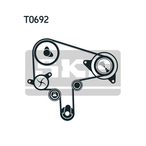 1 Water Pump & Timing Belt Kit SKF VKMC 94920-1 MAZDA