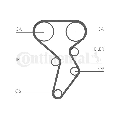 1 Timing Belt Kit CONTINENTAL CTAM CT879K1 FIAT LANCIA