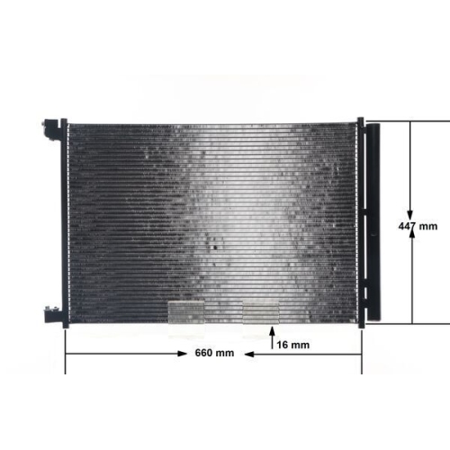 1 Condenser, air conditioning MAHLE AC 412 000S BEHR MERCEDES-BENZ