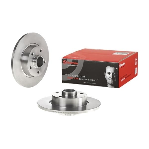 Bremsscheibe BREMBO 08.C647.17 PRIME LINE - With Bearing Kit FIAT NISSAN OPEL
