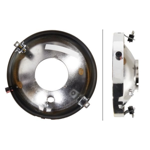 1 Reflector, headlight HELLA 9DR 104 336-001 DAF MERCEDES-BENZ STEYR CASE IH O&K