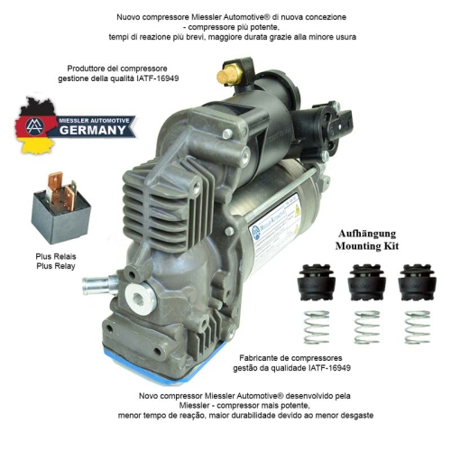 MIESSLER AUTOMOTIVE Kompressor, Druckluftanlage Luftfederung KK0L-0014-RRL4