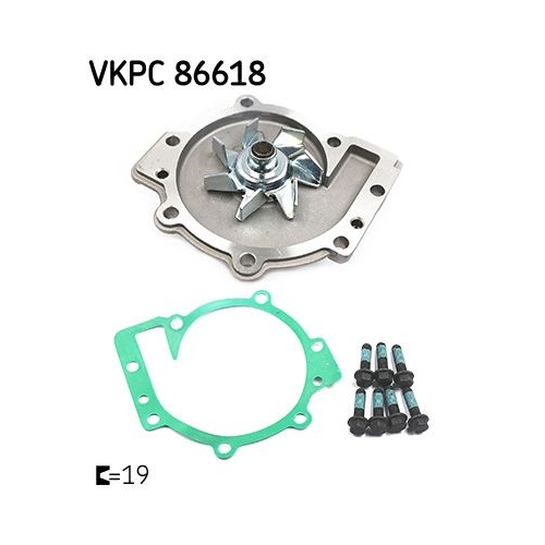 Wasserpumpe, Motorkühlung SKF VKPC 86618 FORD RENAULT VOLVO VOLVO (CHANGAN)