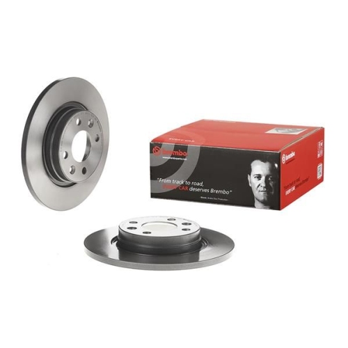 2 Brake Disc BREMBO 08.A268.11 PRIME LINE - UV Coated RENAULT DACIA SMART