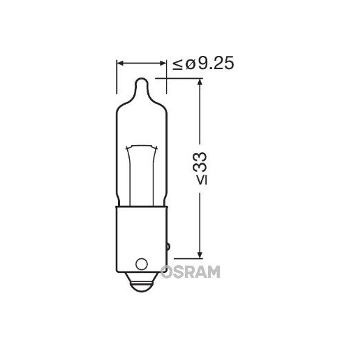 Incandescent lightbulb OSRAM HY21W 21W / 12V Socket Version: BAW9s (64137ULT)