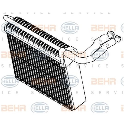Evaporator, air conditioning HELLA 8FV 351 330-021 FORD