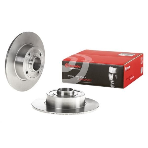 1 Brake Disc BREMBO 08.A141.17 PRIME LINE - With Bearing Kit RENAULT