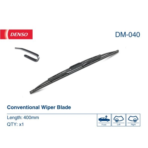 1 Wiper Blade DENSO DM-040 OPEL SUBARU TOYOTA VAUXHALL