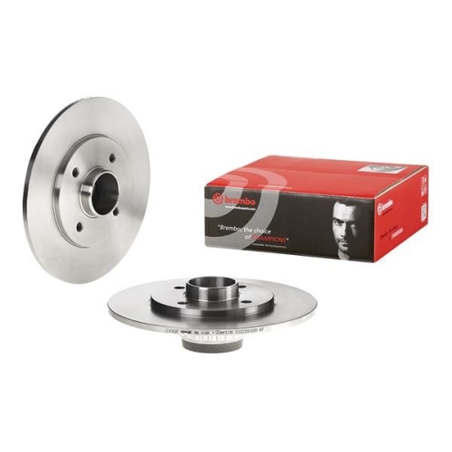 Bremsscheibe BREMBO 08.5834.37 PRIME LINE - With Bearing Kit RENAULT