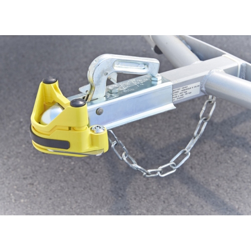 Trailer anti-theft device steel, powder-coated L225xW200xH110mm weight HP