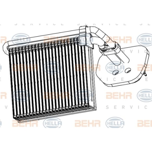 Evaporator, air conditioning HELLA 8FV 351 330-791 FORD