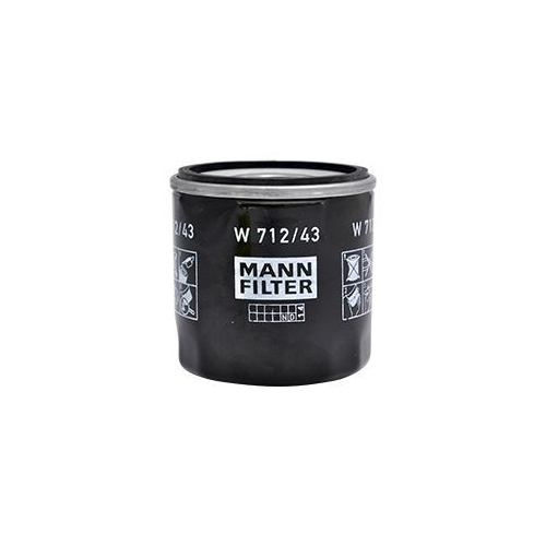 1 Oil Filter MANN-FILTER W 712/43 FIAT FORD MAZDA PEUGEOT RENAULT VAG