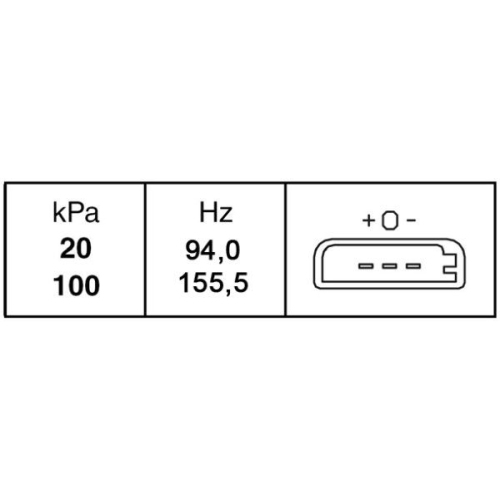 Sensor, Saugrohrdruck HELLA 6PP 009 400-231 FORD
