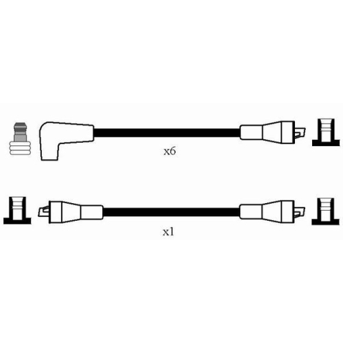 1 Ignition Cable Kit NGK 2475