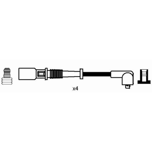 1 Ignition Cable Kit NGK 8192 ALFA ROMEO FIAT LANCIA ALFAROME/FIAT/LANCI FERRARI