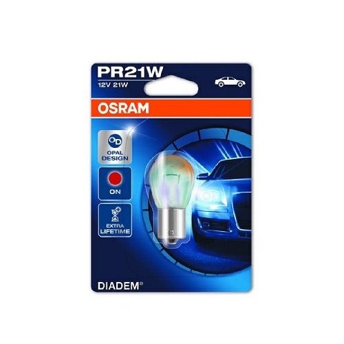 Glühlampe Glühbirne OSRAM PR21W 21W/12V Sockelausführung: BAW15s (7508LDR-01B)