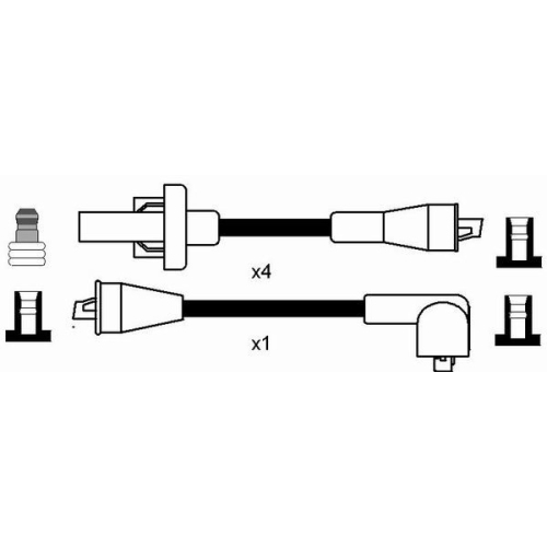 1 Ignition Cable Kit NGK 2587 RENAULT DACIA