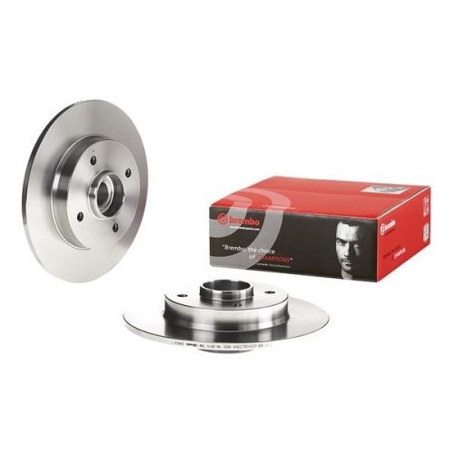 Bremsscheibe BREMBO 08.A858.17 PRIME LINE - With Bearing Kit CITROËN PEUGEOT DS