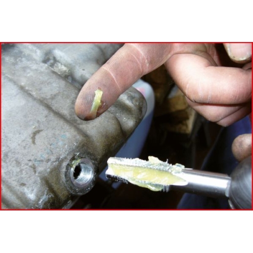 KS TOOLS Oil sump drain plug for oil drain pan repair, pack of 10, M15x1,5mm 150.1451