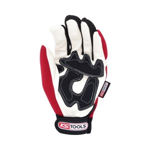 KS TOOLS Leather glove for mechanics, vibration-proof, 10 310.0255