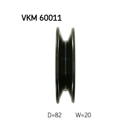 1 Deflection/Guide Pulley, V-belt SKF VKM 60011 CHEVROLET DAEWOO
