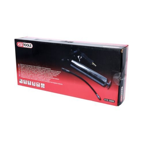 KS TOOLS Pneumatic grease gun with flexible hose and nozzle 515.3900