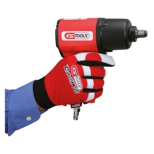 KS TOOLS Leather glove for mechanics, vibration-proof, 10 310.0255
