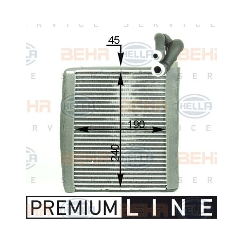 Evaporator, air conditioning HELLA 8FV 351 331-341 FORD