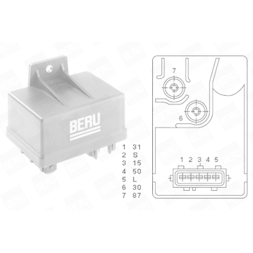 BERU Control Unit, glow plug system GR034