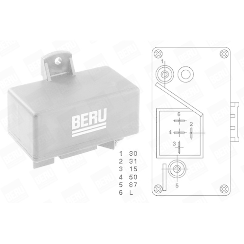 BERU Control Unit, glow plug system GR059