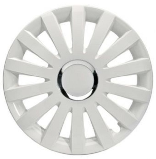 ALBRECHT Wheel cover wheel cap SAIL WHITE Plus 15 inch 1 piece white premium design 49225