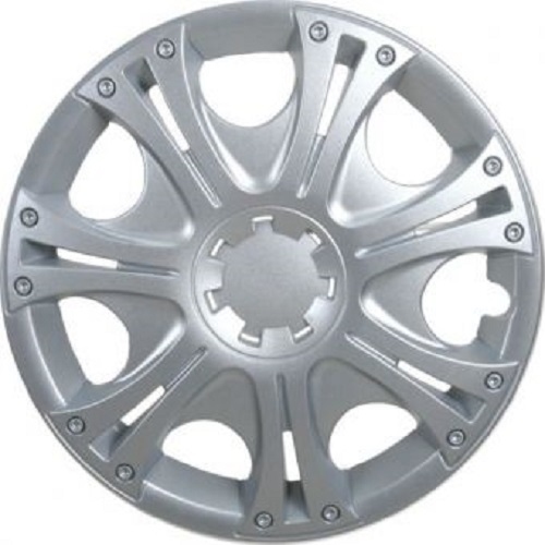 ALBRECHT Wheel cover wheel cap ARUBA 15 inch 1 piece Silver Matt Premium Design 09065