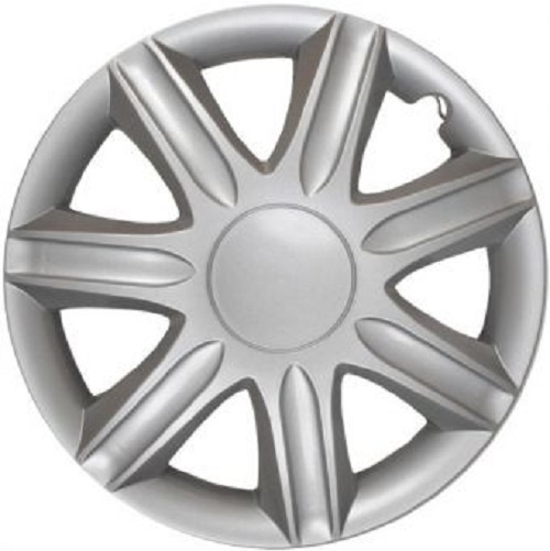 ALBRECHT Wheel cover wheel cap RUBIN 16 inch 1 piece Silver Matt Premium Design 09086