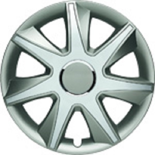 ALBRECHT Wheel cover hubcap RUN I Plus 15 inch 1 piece Silver / Gray 49455