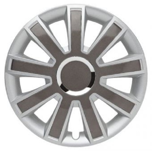 ALBRECHT Wheel cover FLASH II Plus 14 inch 1 piece Silver / Gray 49364