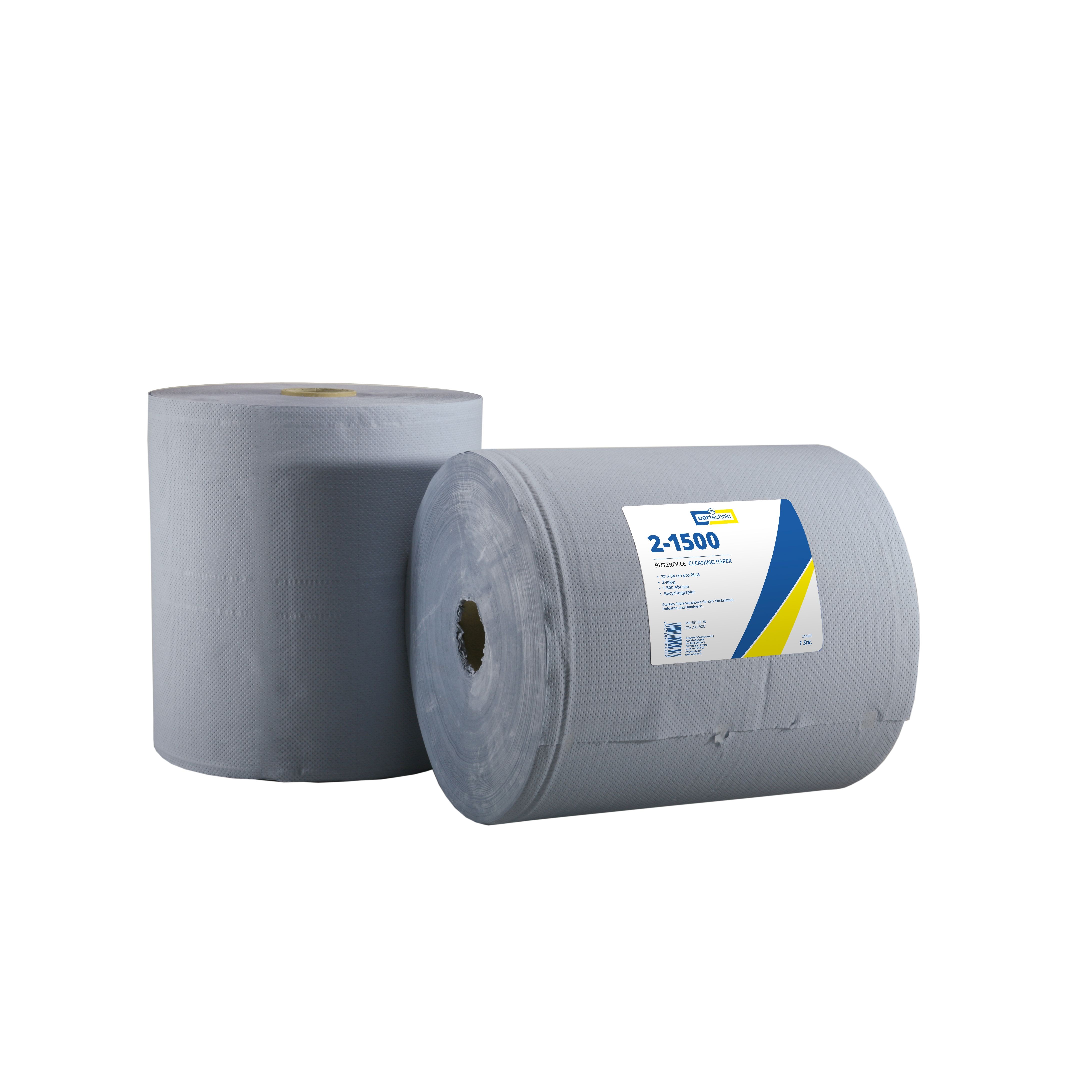 CARTECHNIC Cleaning roll Paper roll Workshop 2-ply 1500 Demolitions 37x34 128453