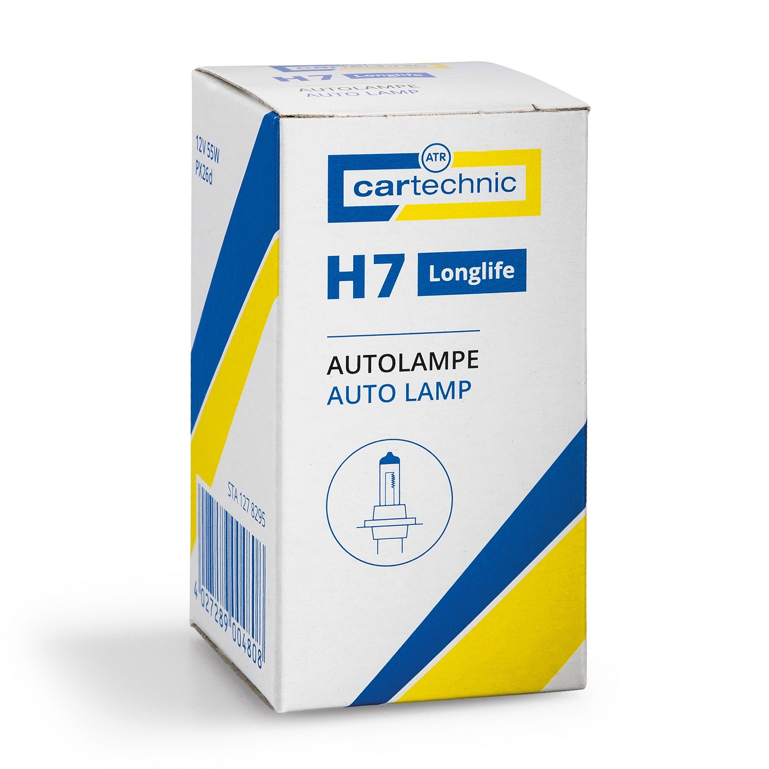 CARTECHNIC Headlight bulb H7 LONGLIFE 12 Volt 55 Watt 40 27289 00480 8