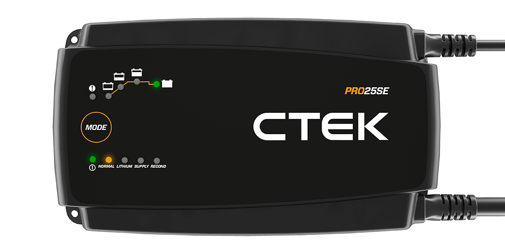 CTEK Hocheffizientes Batterieladegerät und Stromversorgung mit 25 A PRO25SE 40-197