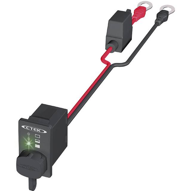CTEK Charging socket and charge status indicator Ring cable lug M8 56380